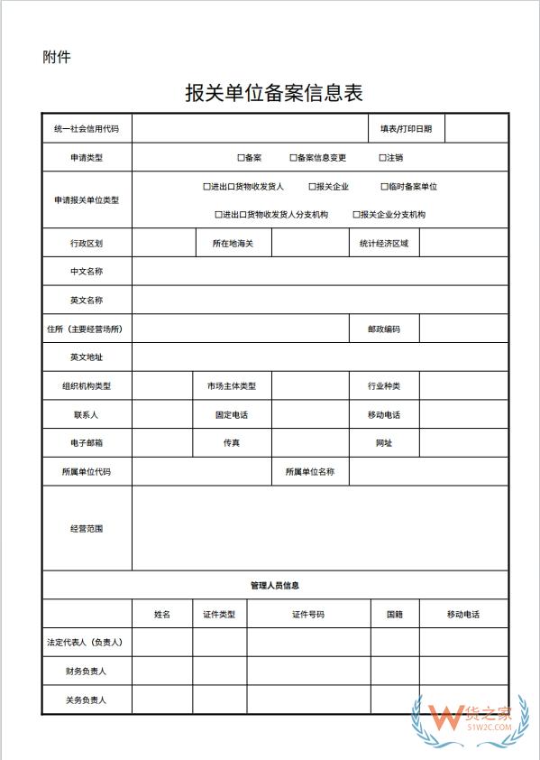 《報(bào)關(guān)單位備案信息表》填表指南-貨之家